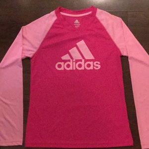 Girls Adidas Pink active top